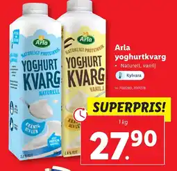 Lidl Arla yoghurtkvarg erbjuda