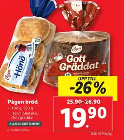 Lidl Pågen bröd erbjuda