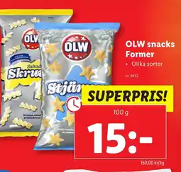 Lidl OLW snacks Former erbjuda