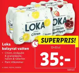 Lidl Loka kolsyrat vatten erbjuda