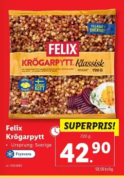 Lidl Felix Krögarpytt erbjuda