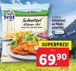 Lidl ALPENFEST Schnitzel av fläsk- ytterfilé erbjuda