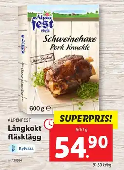 Lidl ALPENFEST Långkokt fläsklägg erbjuda