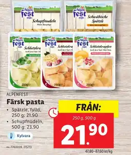 Lidl ALPENFEST Färsk pasta erbjuda