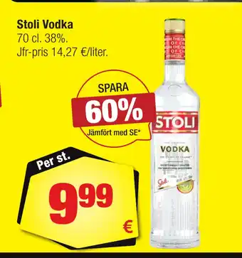 Calle Stoli Vodka erbjuda