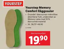Yourstep Memory Comfort iläggssulor