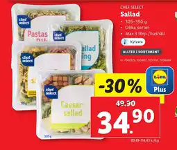 Lidl CHEF SELECT Sallad erbjuda