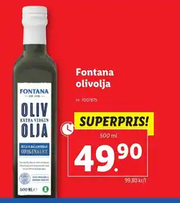 Lidl Fontana olivolja erbjuda