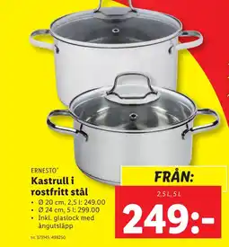 Kastrull i rostfritt stål