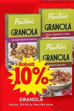 ICA Maxi GRANOLA erbjuda