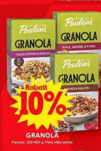 ICA Maxi GRANOLA erbjuda