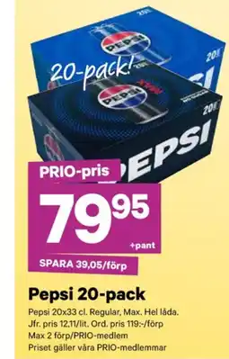 City Gross Pepsi läskedryck erbjuda
