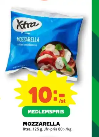 Coop X-tra mozzarella erbjuda