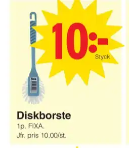 Matöppet Fixa diskborste erbjuda