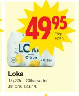 Matöppet Citron citron mineralvatten erbjuda