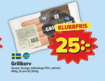 Östenssons Garant grillkorv erbjuda