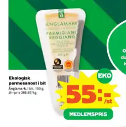 Stora Coop Änglamark parmigiano reggiano erbjuda