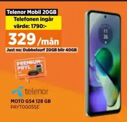 Power MOTO G54 128 GB PAYT0005SE erbjuda