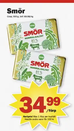 Pekås Coop smör erbjuda