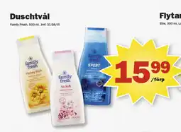 Pekås Family fresh duschtvål erbjuda