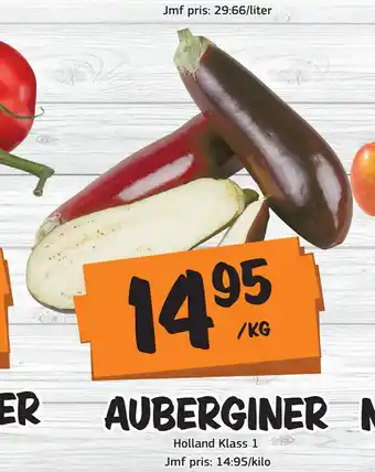 Bazaar Food market AUBERGINER erbjuda