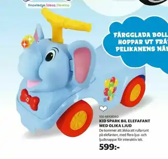 Lekia Kid spark bil elefafant med olika ljud erbjuda
