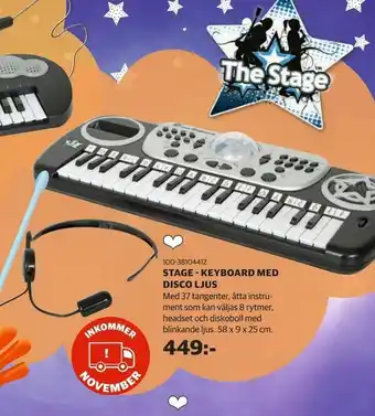 Lekia Stage - keyboard med disco ljus erbjuda