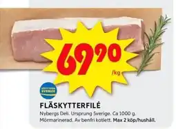 ICA Kvantum FLÄSKYTTERFILÉ erbjuda