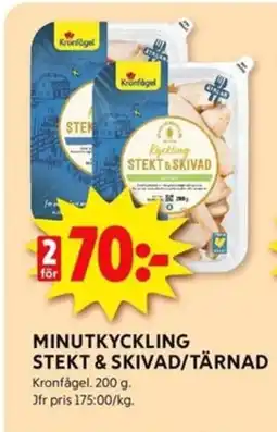ICA Kvantum MINUTKYCKLING STEKT & SKIVAD/TÄRNAD erbjuda