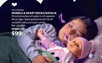 Lekia HUMBLE & HEART DOCKA NATALIE erbjuda