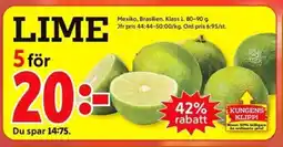 ICA Kvantum LIME erbjuda
