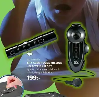 Lekia Spy agent code mission - electric kit set erbjuda
