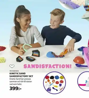 Lekia Kinetic sand sandisfactory set erbjuda