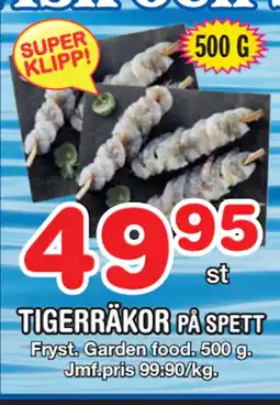 Nya Pulsen TIGERRÄKOR PÅ SPETT erbjuda