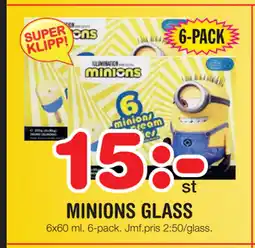MINIONS GLASS