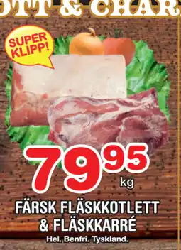 Nya Pulsen FÄRSK FLÄSKKOTLETT & FLÄSKKARRÉ erbjuda