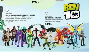 Lekia Ben 10 basic figurer erbjuda