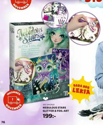 Lekia Nebulous stars glitter & foil art erbjuda