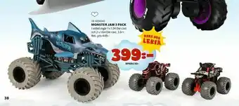 Lekia Monster jam 3 pack erbjuda