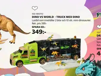 Lekia Dino vs world - truck med dino erbjuda