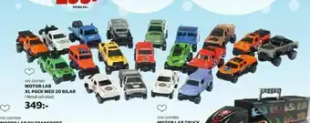 Lekia Motor lab xl pack med 20 bilar erbjuda