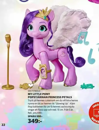 Lekia My little pony popstjärnan princess petals erbjuda
