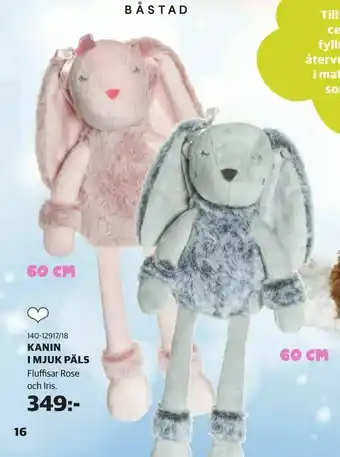 Lekia Kanin i mjuk päls erbjuda