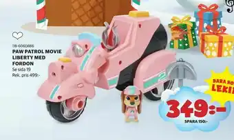 Lekia Paw patrol movie liberty med fordon erbjuda