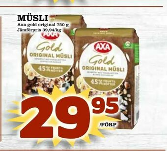 Matdax Müsli erbjuda