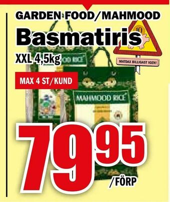 Matdax Basmatiris erbjuda