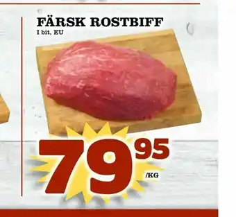 Färsk rostbiff