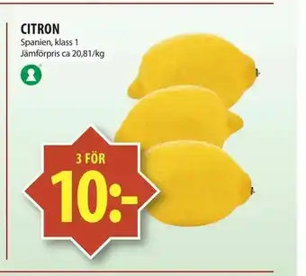 Matvärlden Tensta Citron erbjuda