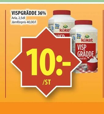 Matvärlden Tensta Vispgrädde 36% erbjuda