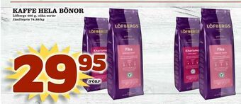 Nya Pulsen Kaffe hela bönor erbjuda